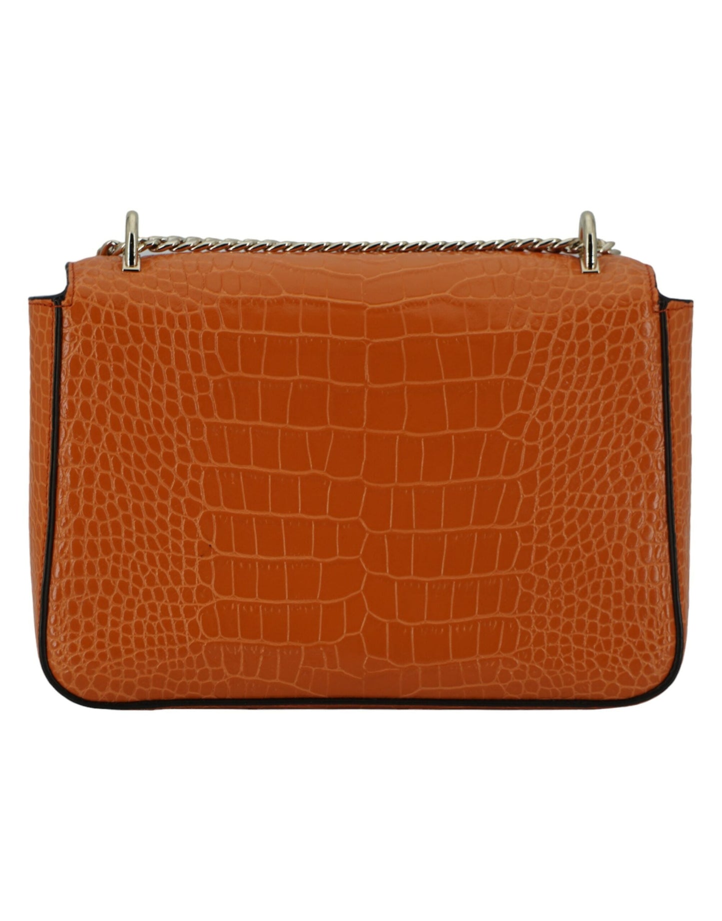 Jimmy Choo Amber Orange Leather Shoulder Bag | Fashionsarah.com