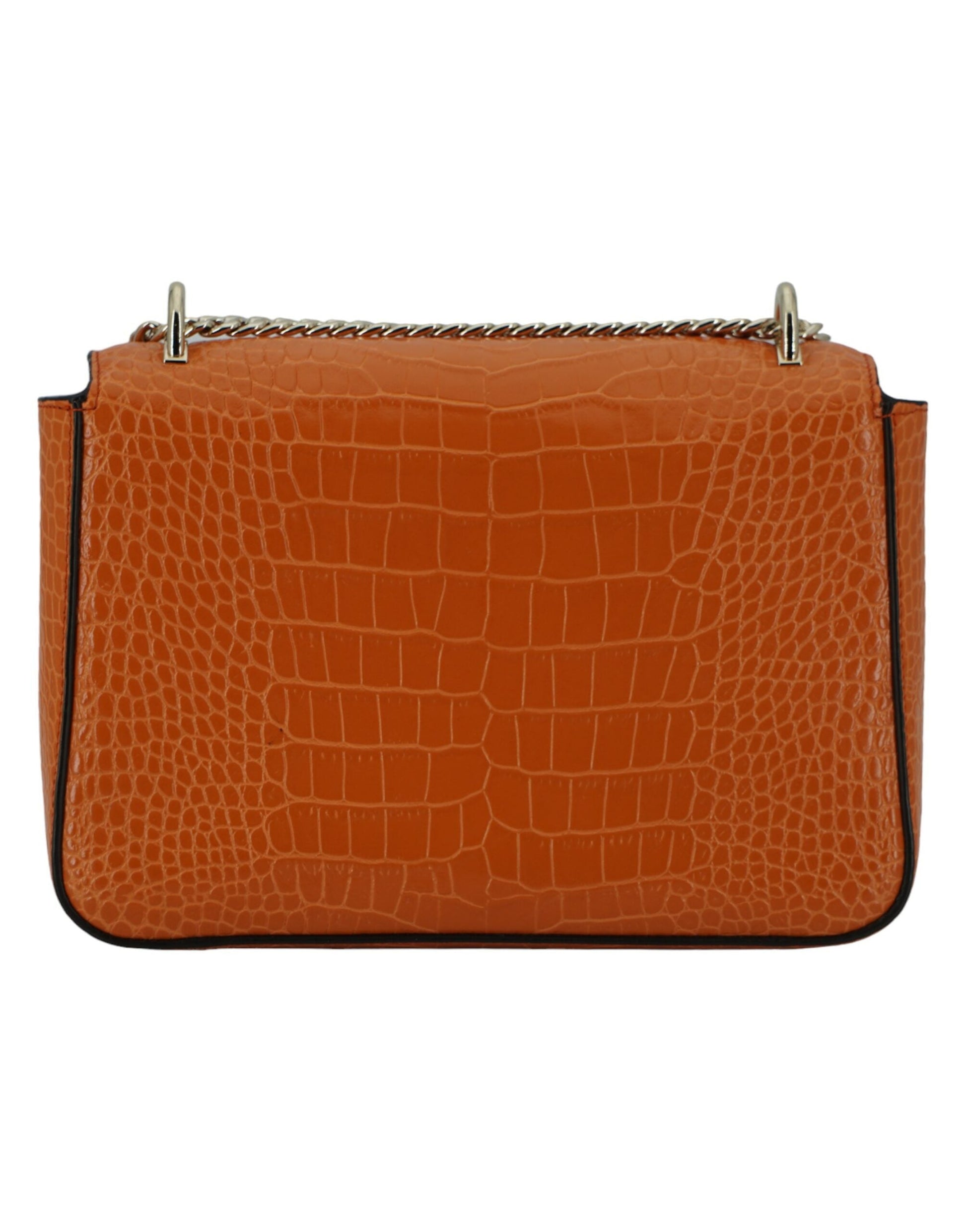 Jimmy Choo Amber Orange Leather Shoulder Bag | Fashionsarah.com