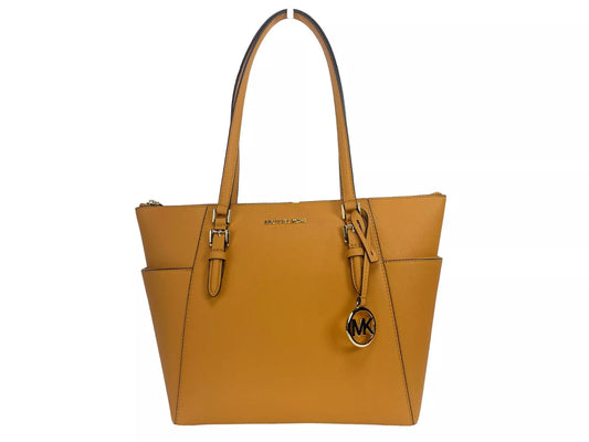 Michael Kors Charlotte Cider Large Leather Top Zip Tote Bag Purse | Fashionsarah.com