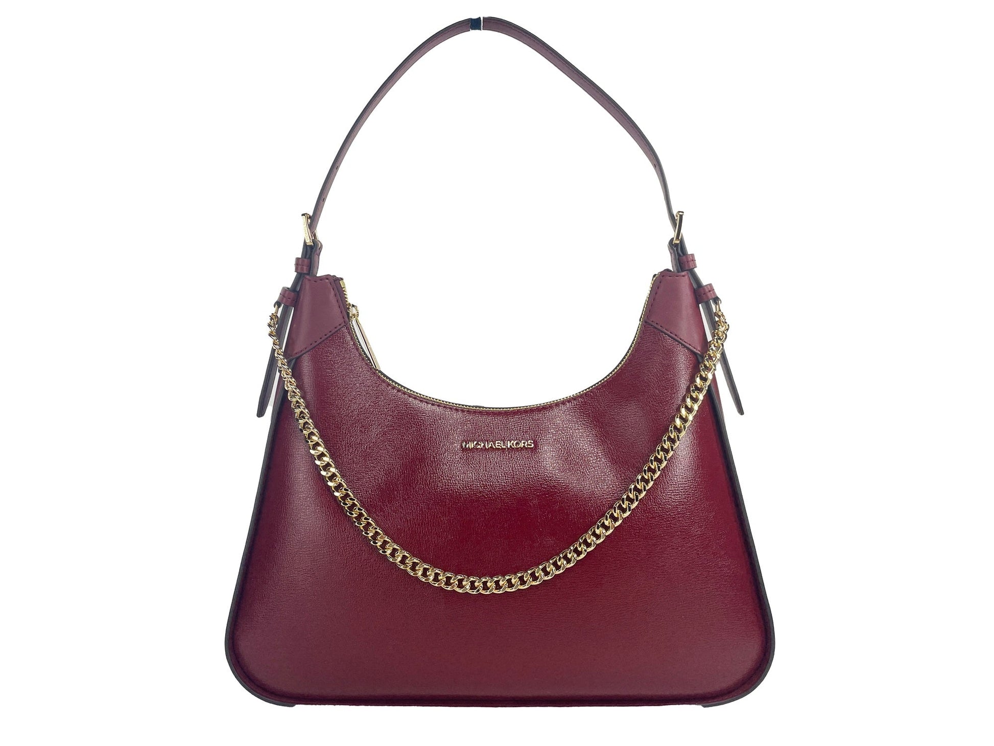 Michael Kors Wilma Large Dark Cherry Chain Shoulder Bag | Fashionsarah.com