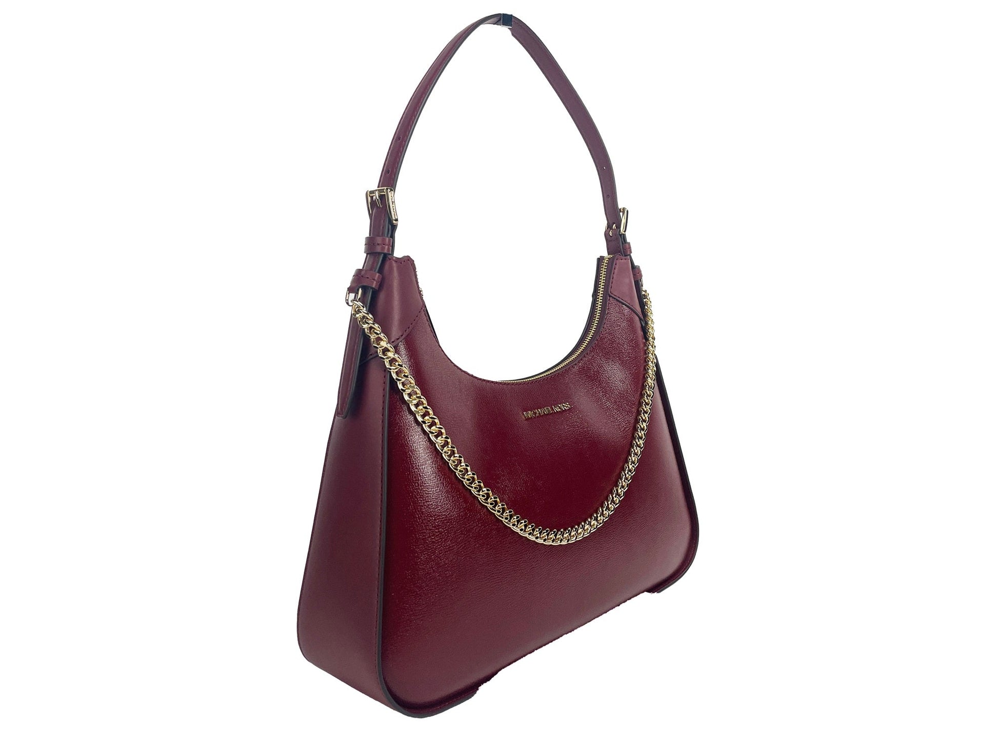 Michael Kors Wilma Large Dark Cherry Chain Shoulder Bag | Fashionsarah.com