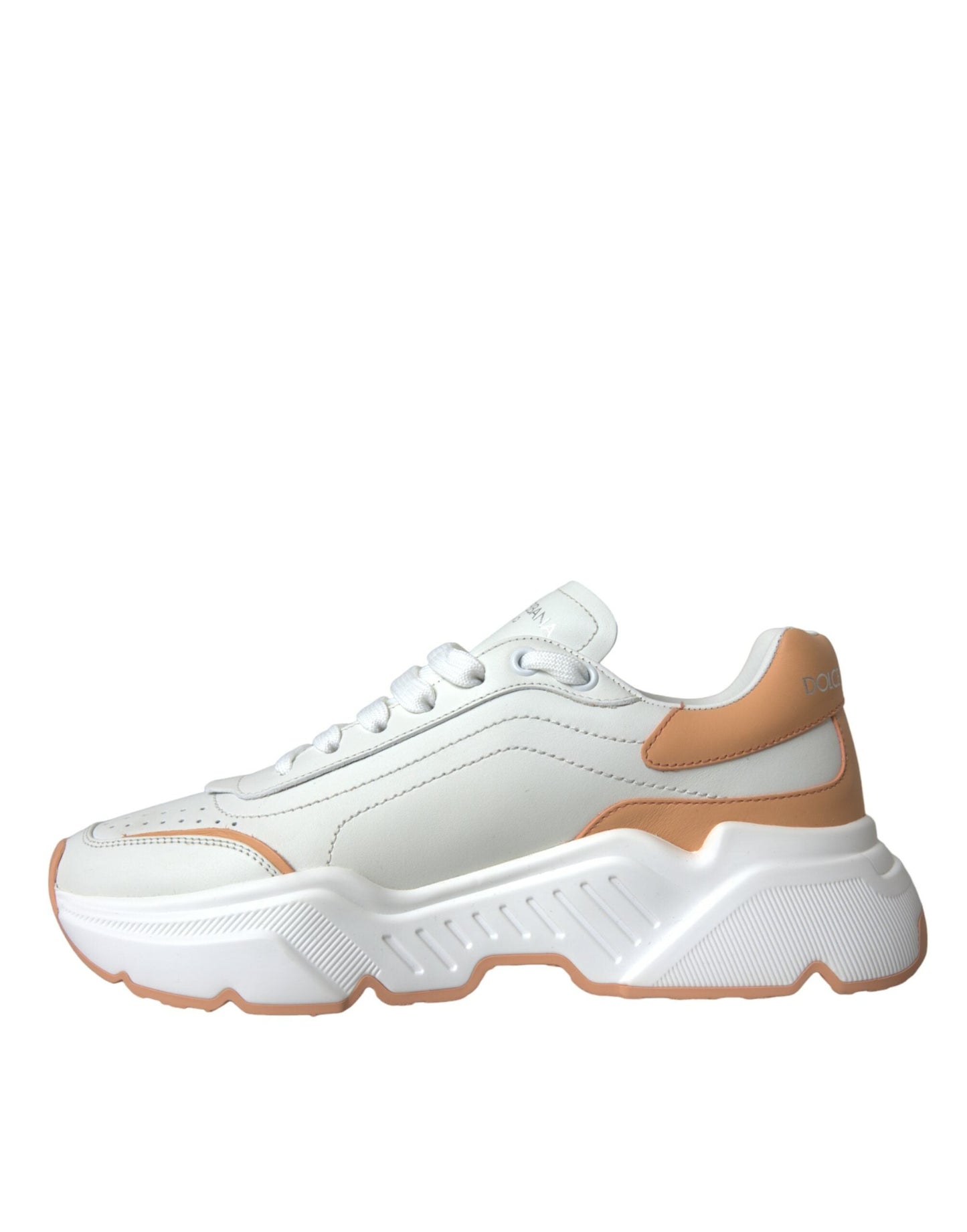 Dolce & Gabbana White Peach DAYMASTER Women Sneakers | Fashionsarah.com