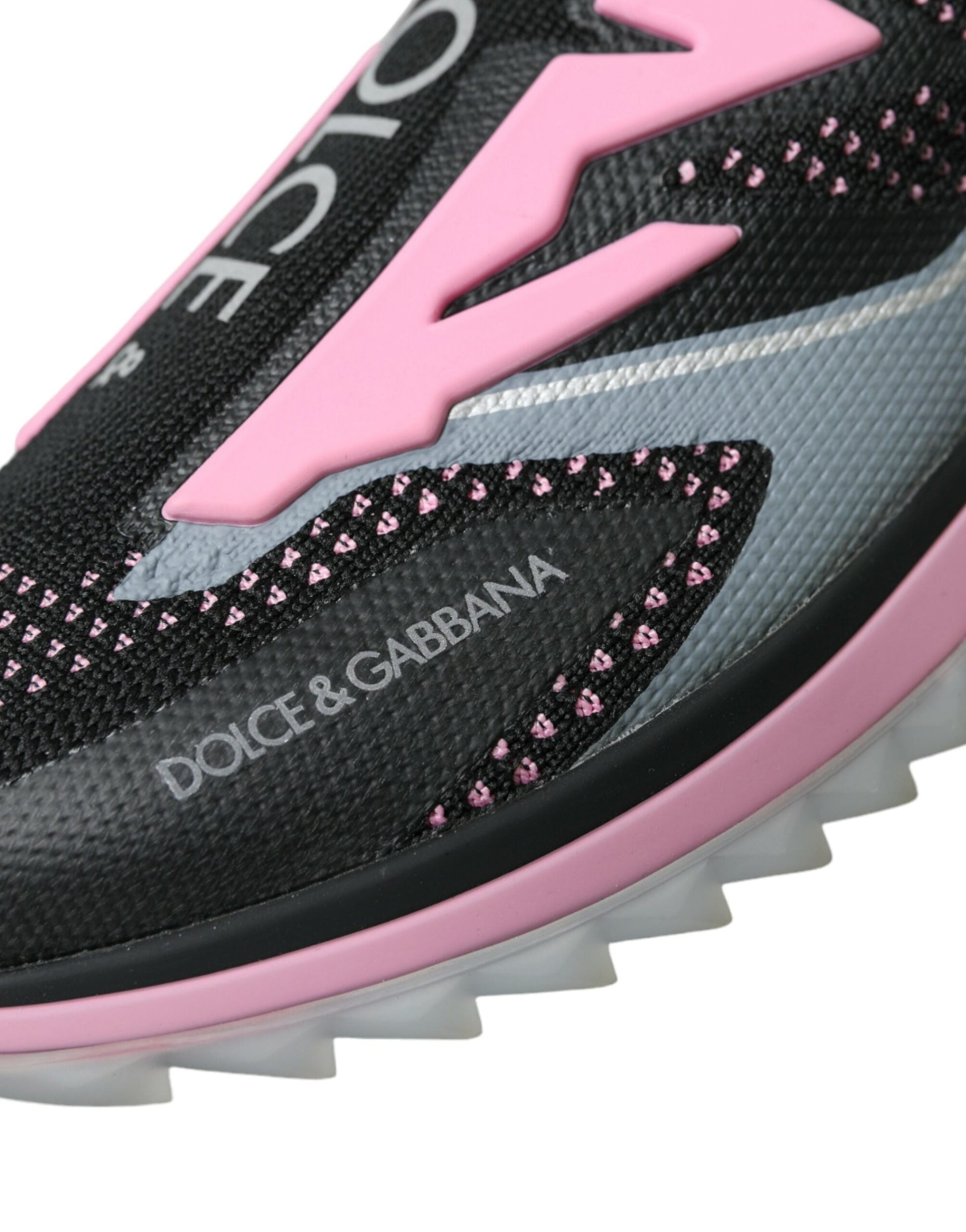 Dolce & Gabbana Black Pink Women Sneakers | Fashionsarah.com