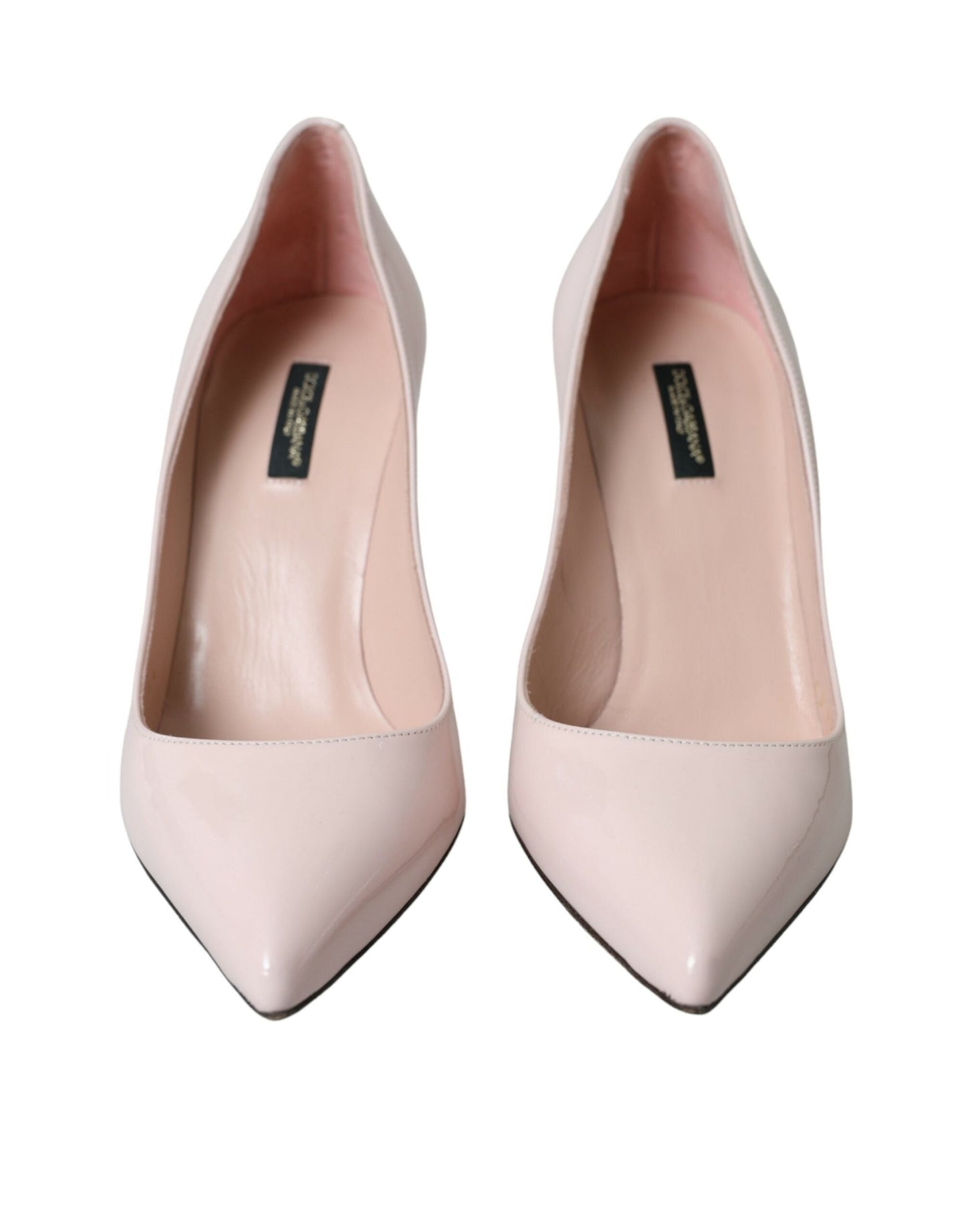 Dolce & Gabbana Light Pink Leather Bellucci Heels Pumps Shoes | Fashionsarah.com