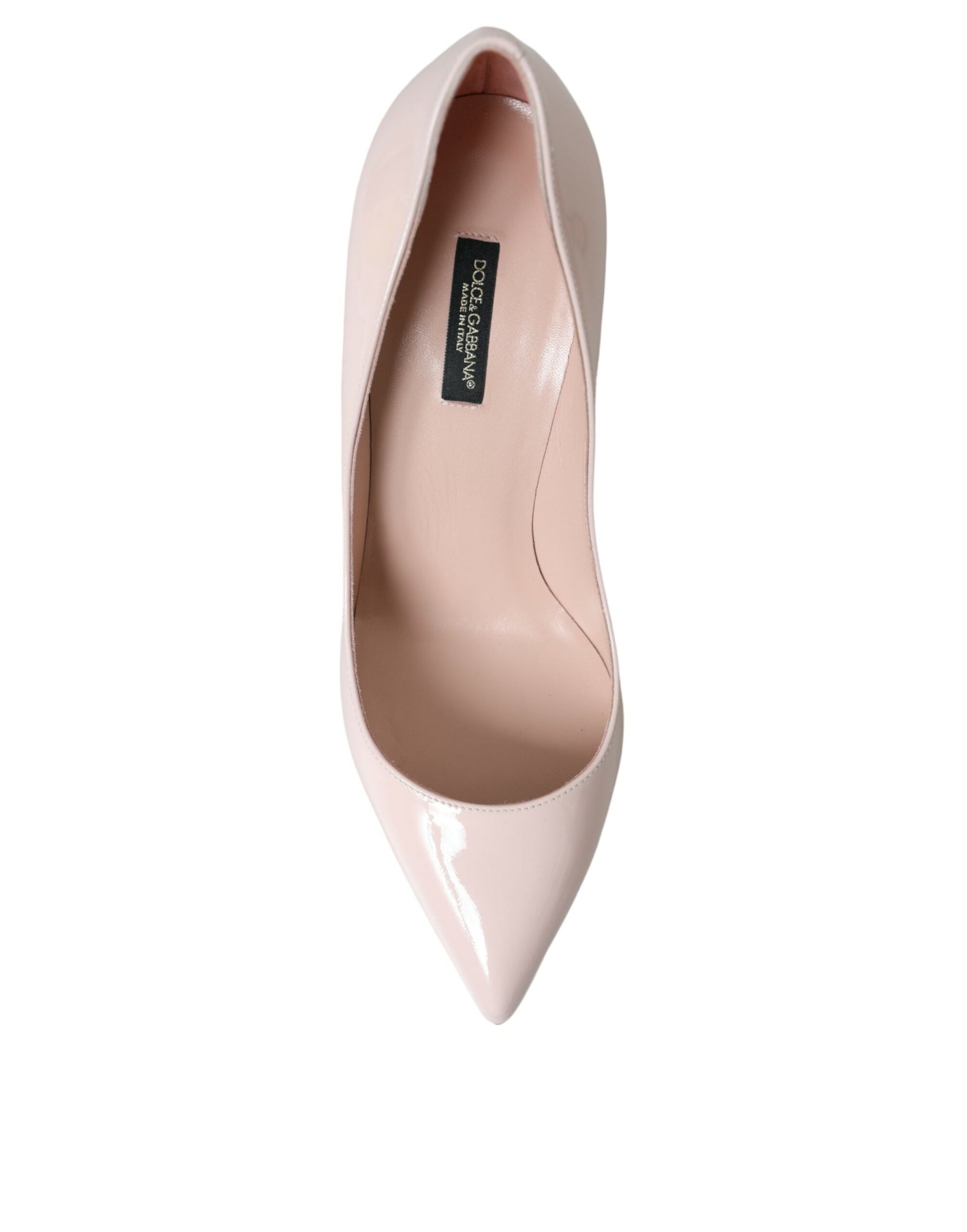 Dolce & Gabbana Light Pink Leather Bellucci Heels Pumps Shoes | Fashionsarah.com