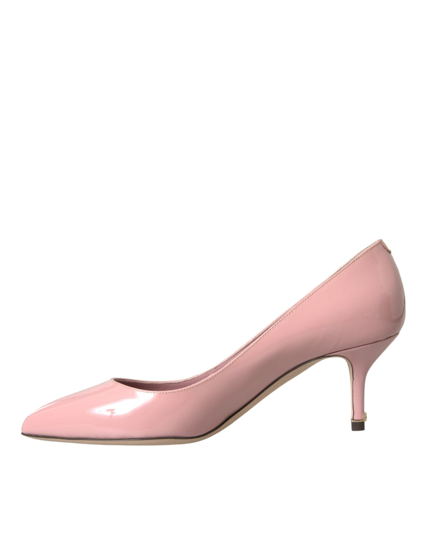 Dolce & Gabbana Light Pink Patent Leather Heels Pumps Shoes | Fashionsarah.com