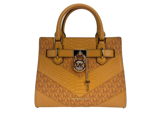 Michael Kors Hamilton Small Leather Satchel Crossbody Bag | Fashionsarah.com