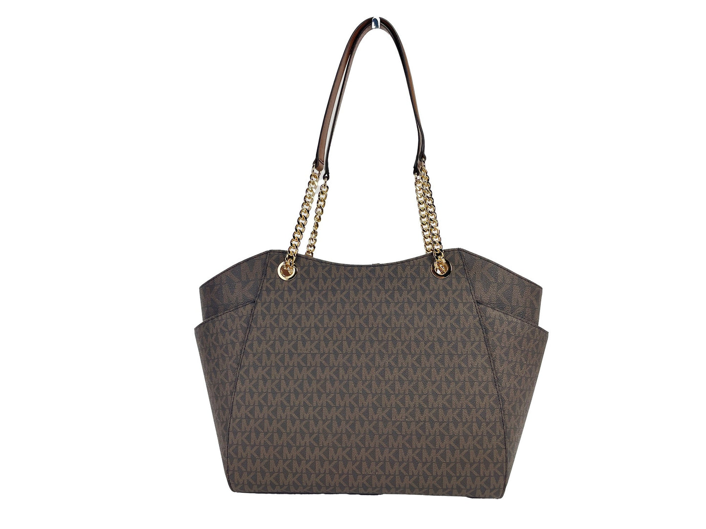 Michael Kors Jet Set Large Chain Brown Shoulder Tote Bag | Fashionsarah.com