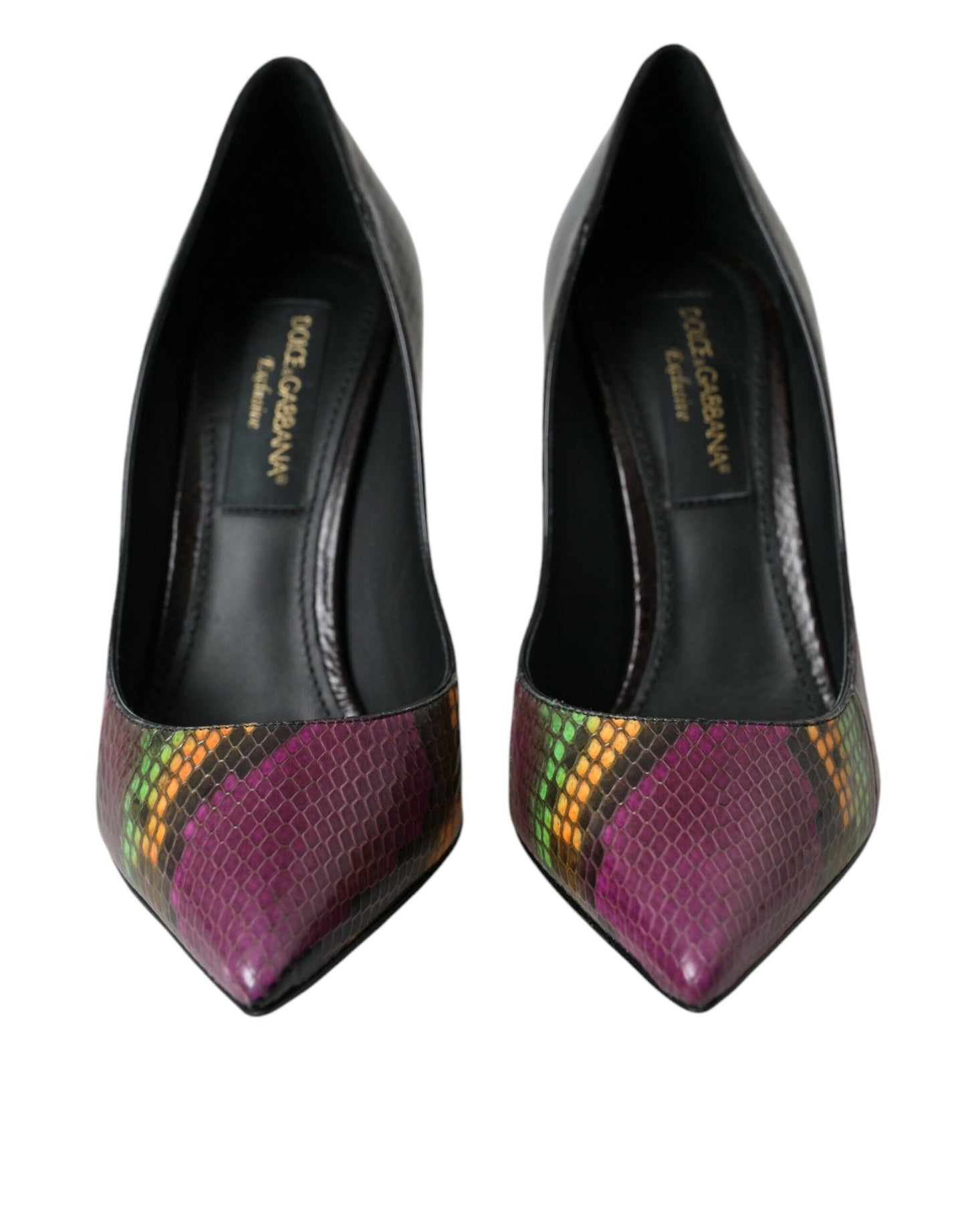 Dolce & Gabbana Multicolor Exotic Leather Heels Pumps Shoes | Fashionsarah.com