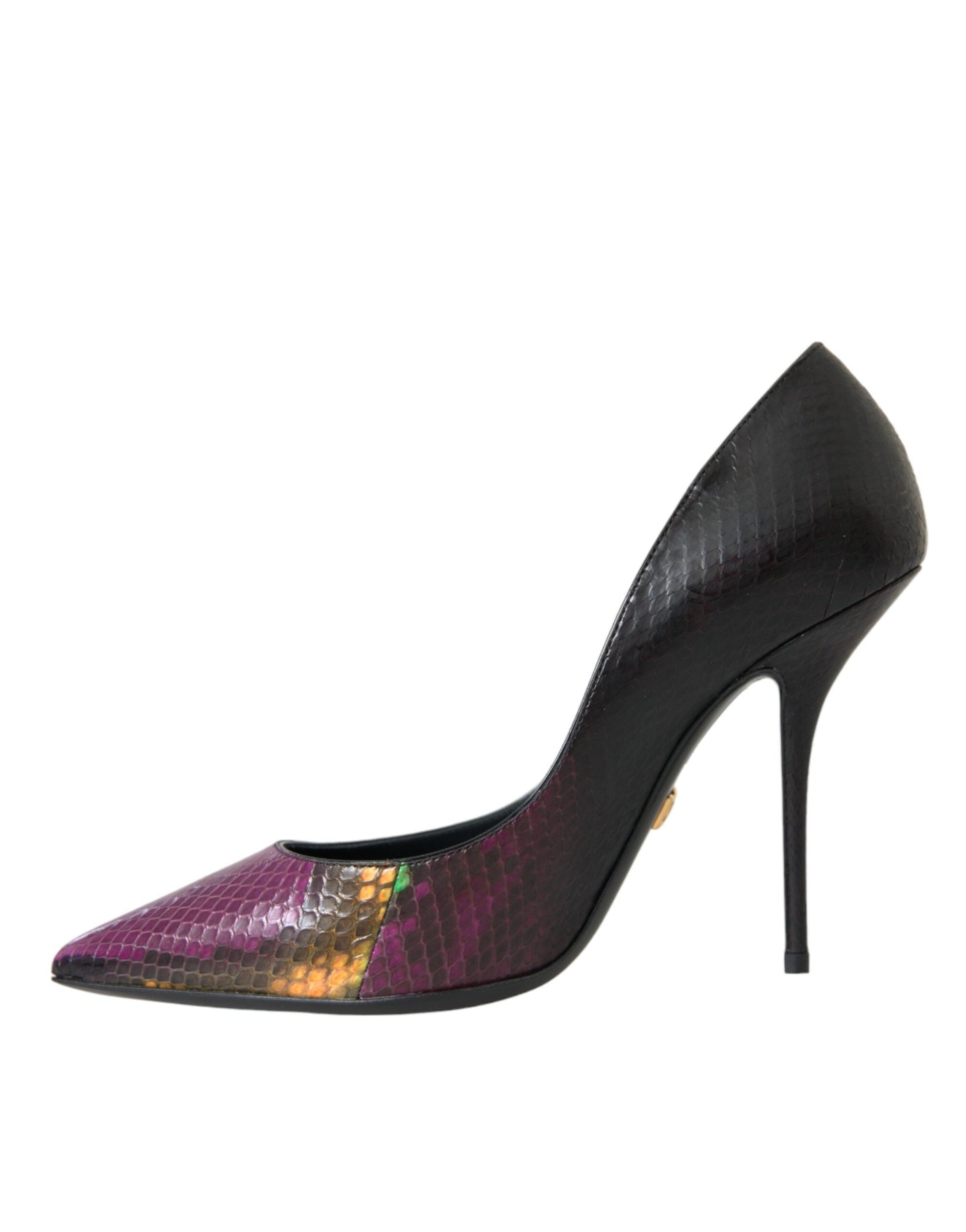 Dolce & Gabbana Multicolor Exotic Leather Heels Pumps Shoes | Fashionsarah.com