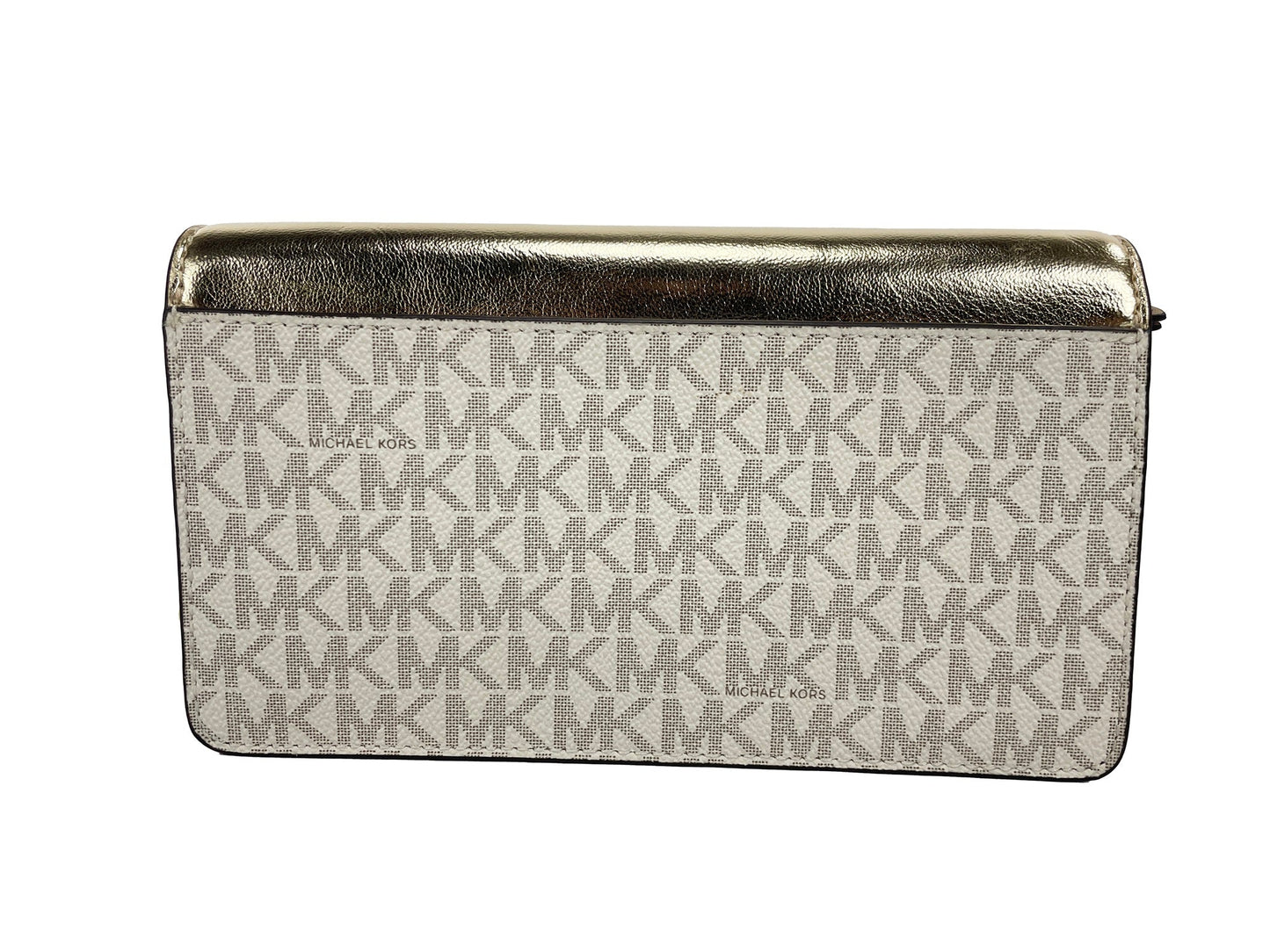 Michael Kors Jet Set Travel Pale Gold Small Flap Clutch Crossbody Bag | Fashionsarah.com