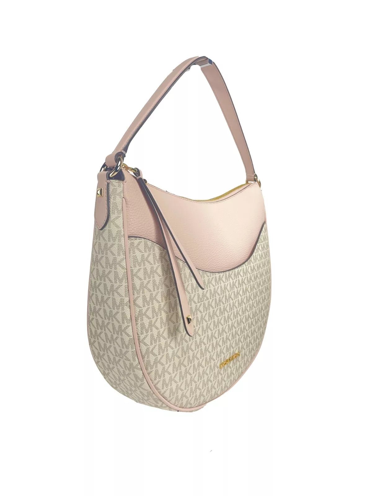 Michael Kors Large Dover Half Moon Crossbody Bag Purse Powder Blush Multi | Fashionsarah.com