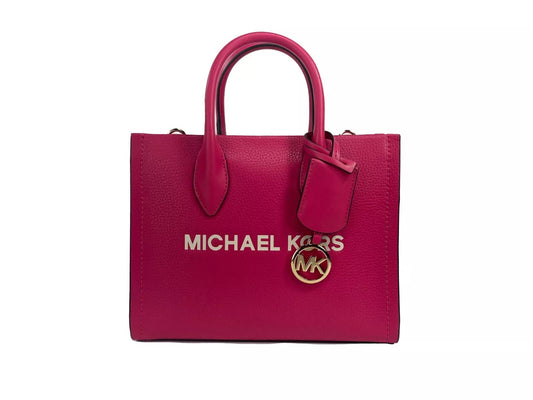 Michael Kors Mirella Small Leather Top Zip Shopper Tote Bag | Fashionsarah.com