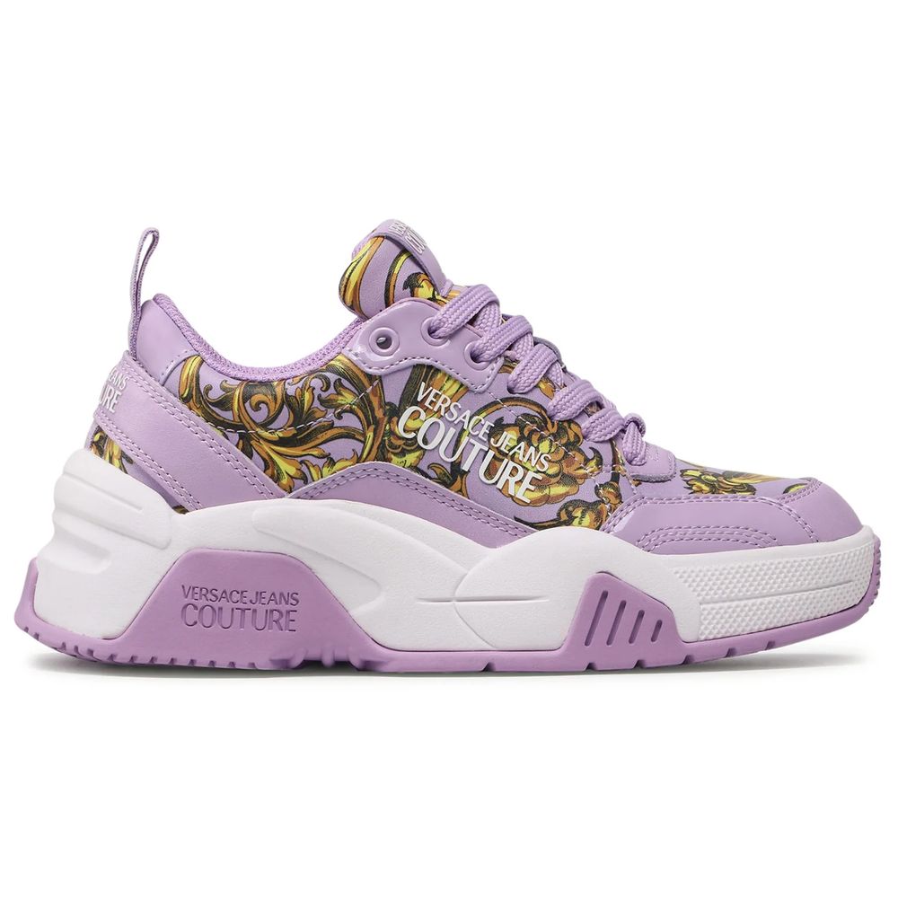 Versace Jeans Purple Leather Sneaker | Fashionsarah.com