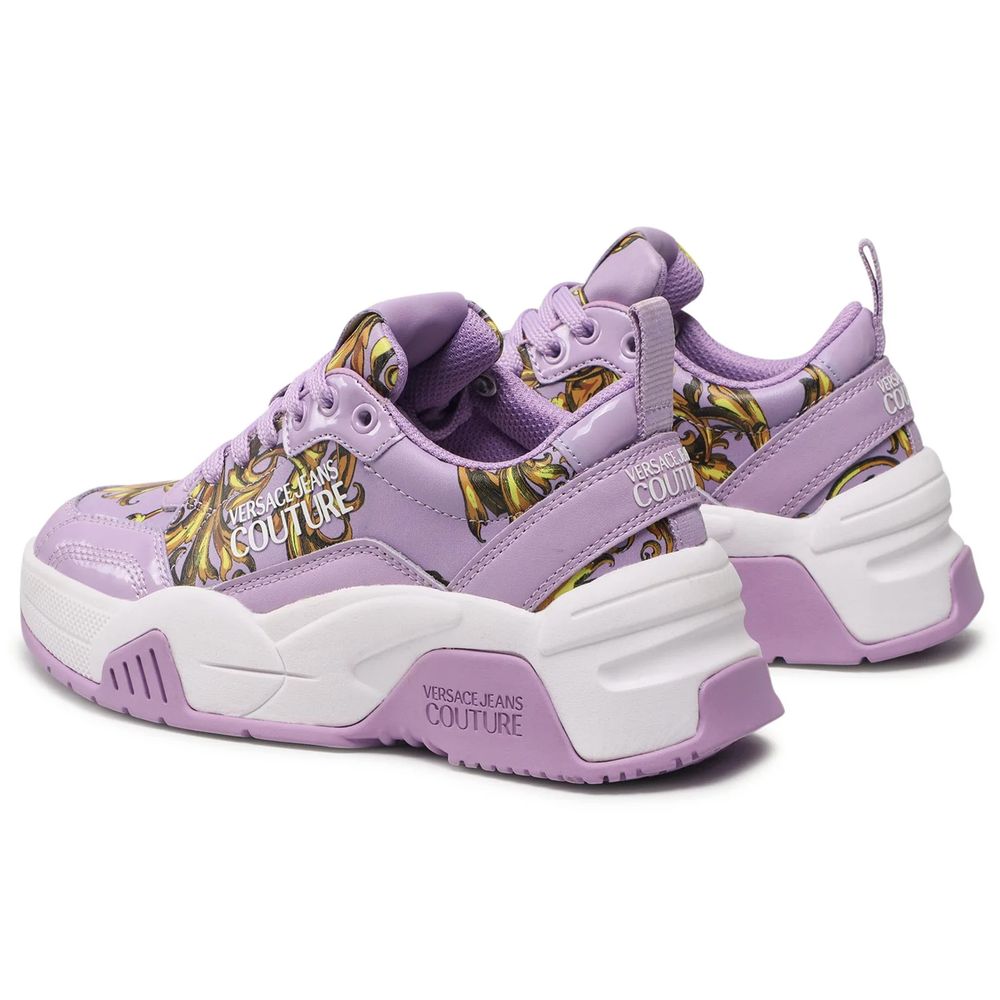 Versace Jeans Purple Leather Sneaker | Fashionsarah.com