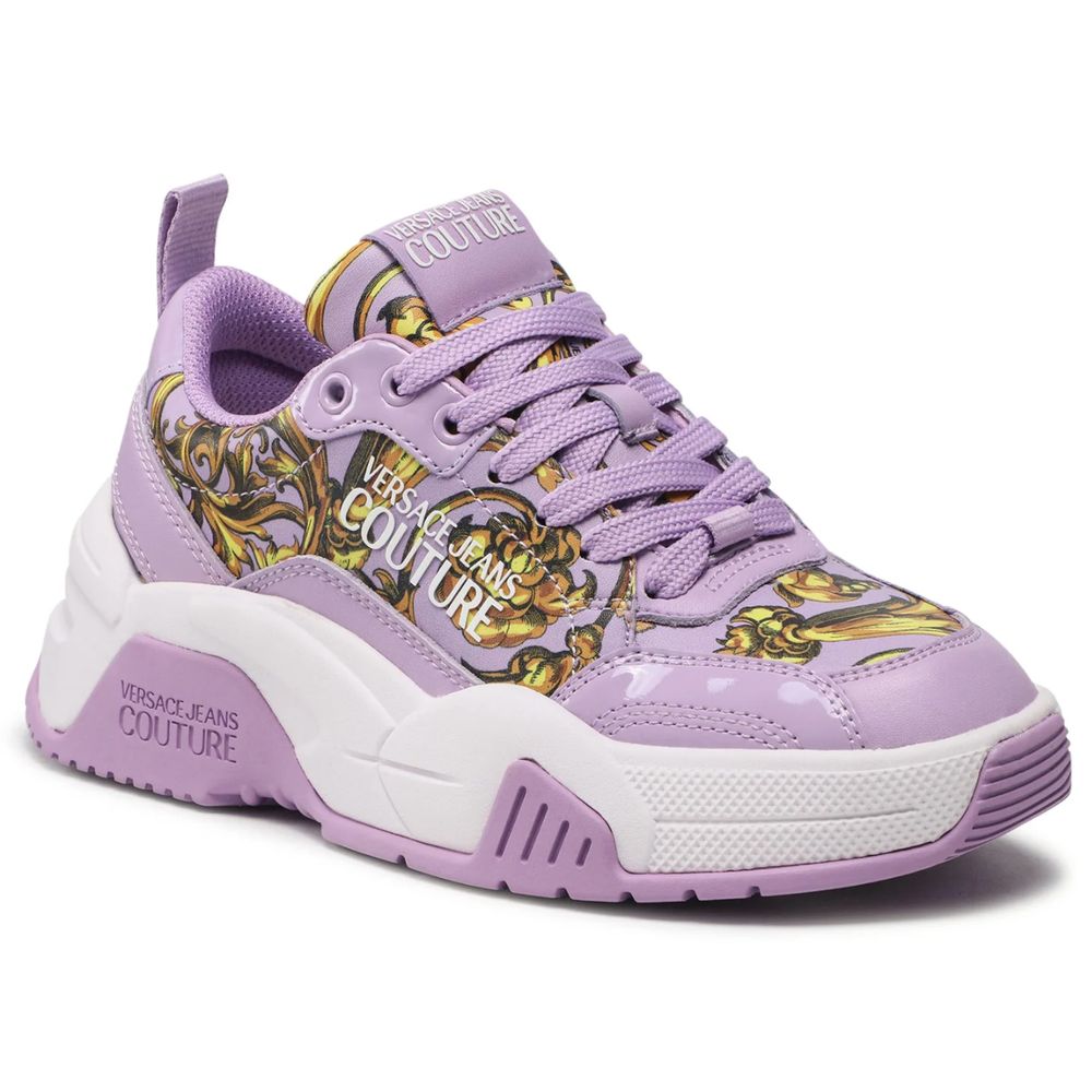 Versace Jeans Purple Leather Sneaker | Fashionsarah.com