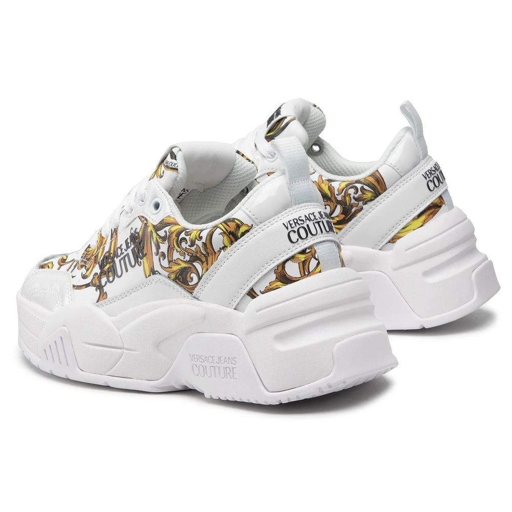 Versace Jeans White Leather Sneaker | Fashionsarah.com