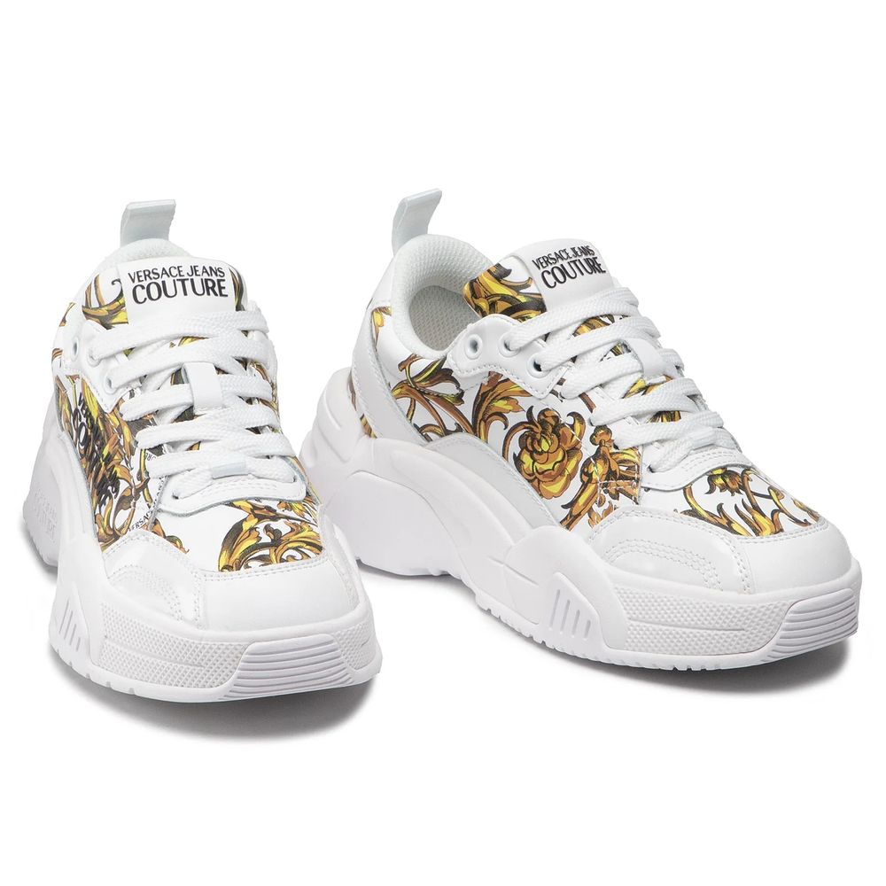 Versace Jeans White Leather Sneaker | Fashionsarah.com