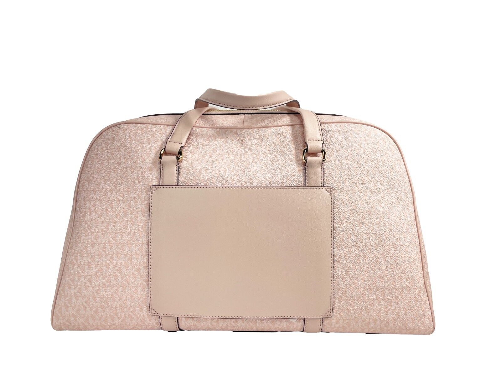 Fashionsarah.com Fashionsarah.com Michael Kors Travel Extra Large Powder Blush PVC Top Zip Weekender Luggage Bag