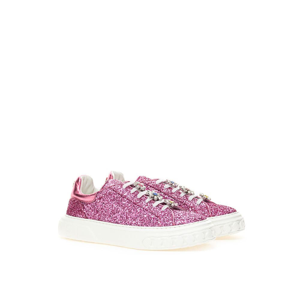 Casadei Fuchsia Leather Women Sneaker | Fashionsarah.com