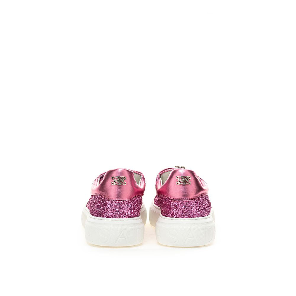 Casadei Fuchsia Leather Women Sneaker | Fashionsarah.com