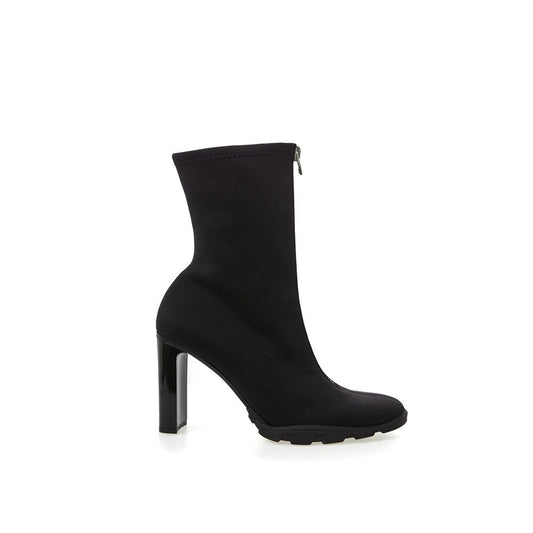 Alexander McQueen Sleek Neoprene Leather Boots | Fashionsarah.com