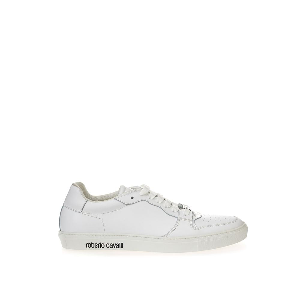 Roberto Cavalli Elegance Meets Comfort White Sneakers | Fashionsarah.com