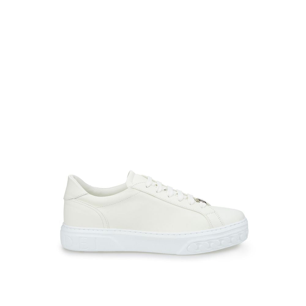 Casadei Italian Leather Chic White Women Sneakers | Fashionsarah.com