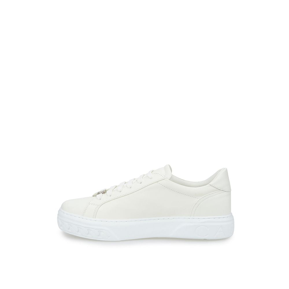 Casadei Italian Leather Chic White Women Sneakers | Fashionsarah.com