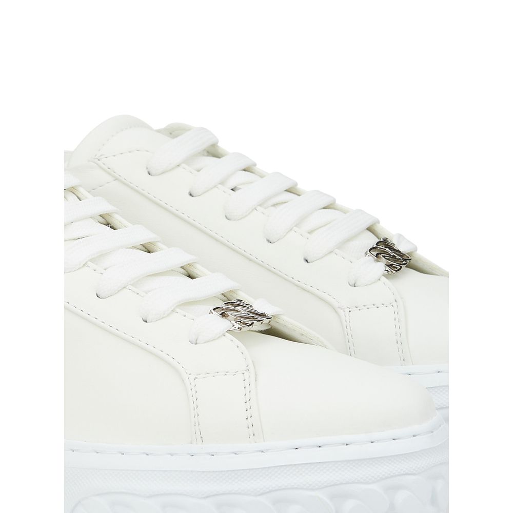 Casadei Italian Leather Chic White Women Sneakers | Fashionsarah.com