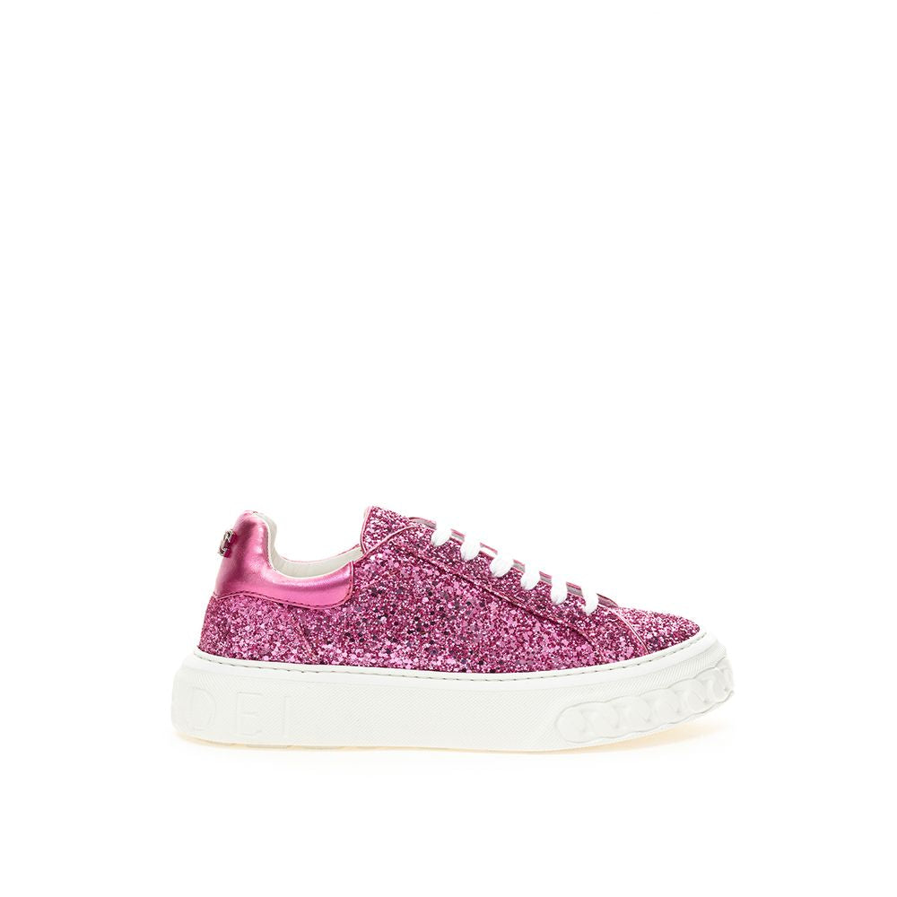 Casadei Chic Fuchsia Leather Women Sneakers | Fashionsarah.com