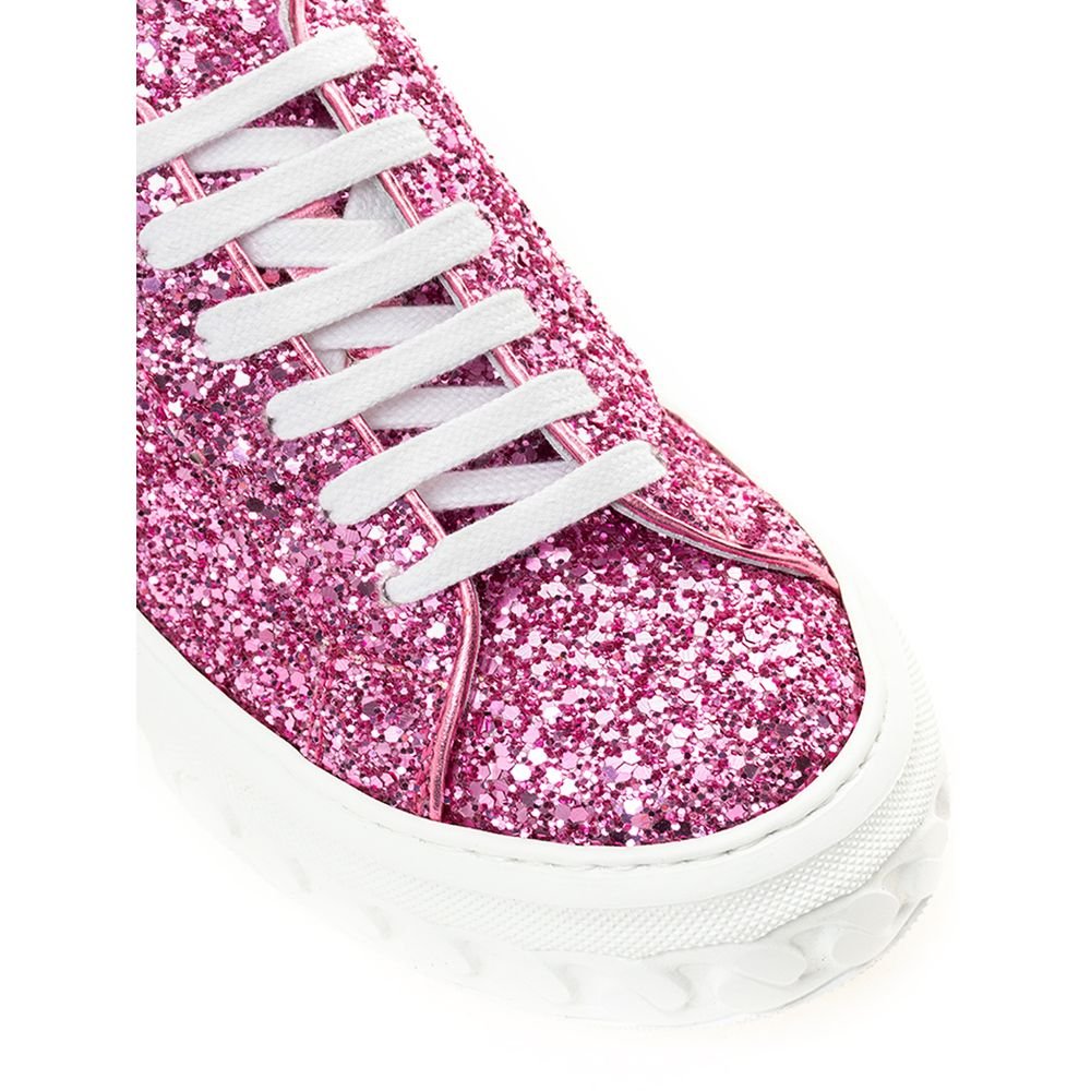 Casadei Chic Fuchsia Leather Women Sneakers | Fashionsarah.com