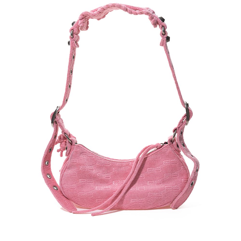 Balenciaga Elegant Pink Cotton Handbag | Fashionsarah.com