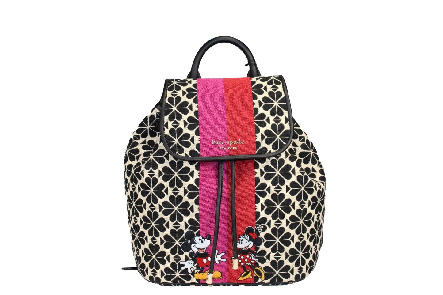 Fashionsarah.com Fashionsarah.com Kate Spade Disney 100 Sinch Medium Spade Flower Jacquard Canvas Flap Backpack