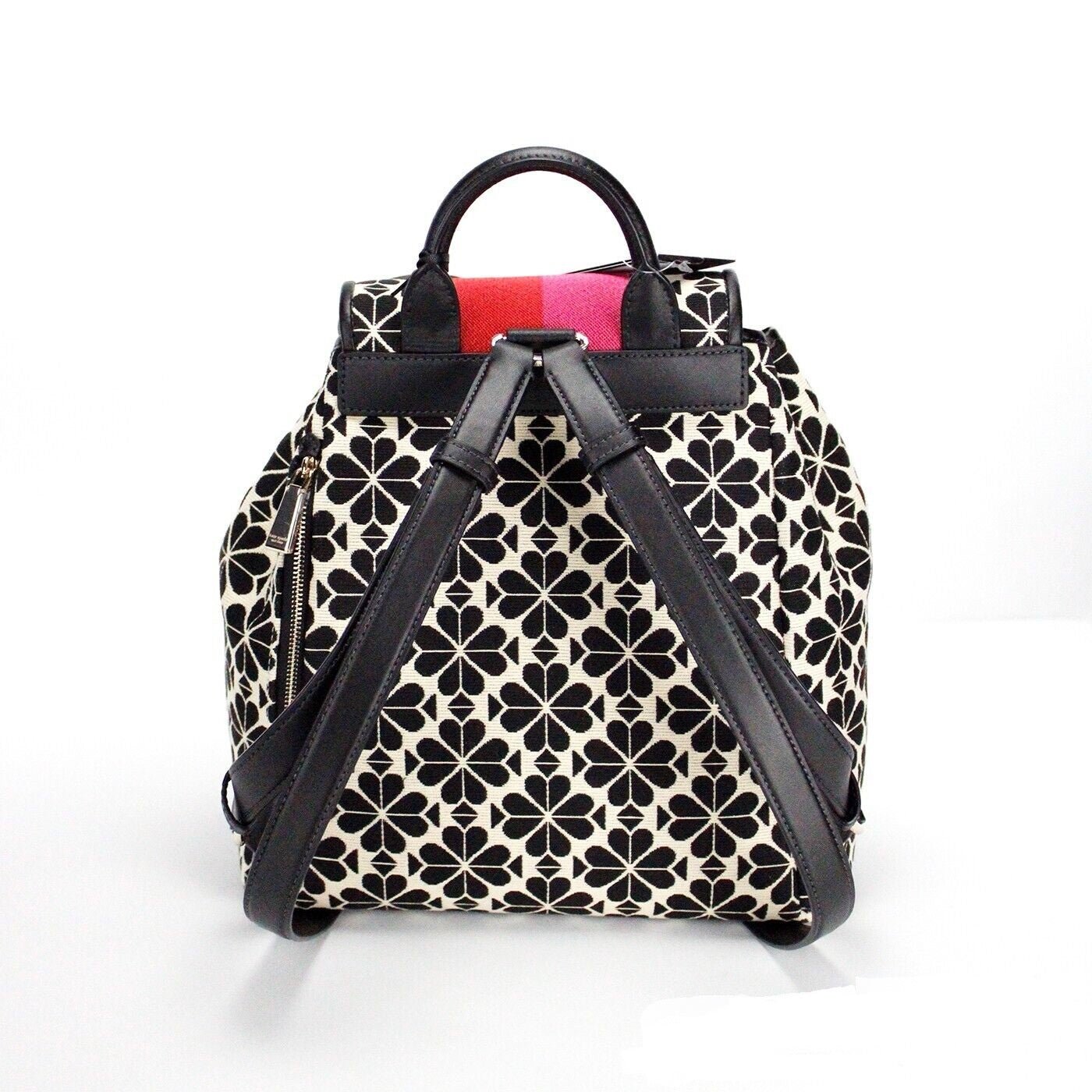 Fashionsarah.com Fashionsarah.com Kate Spade Disney 100 Sinch Medium Spade Flower Jacquard Canvas Flap Backpack