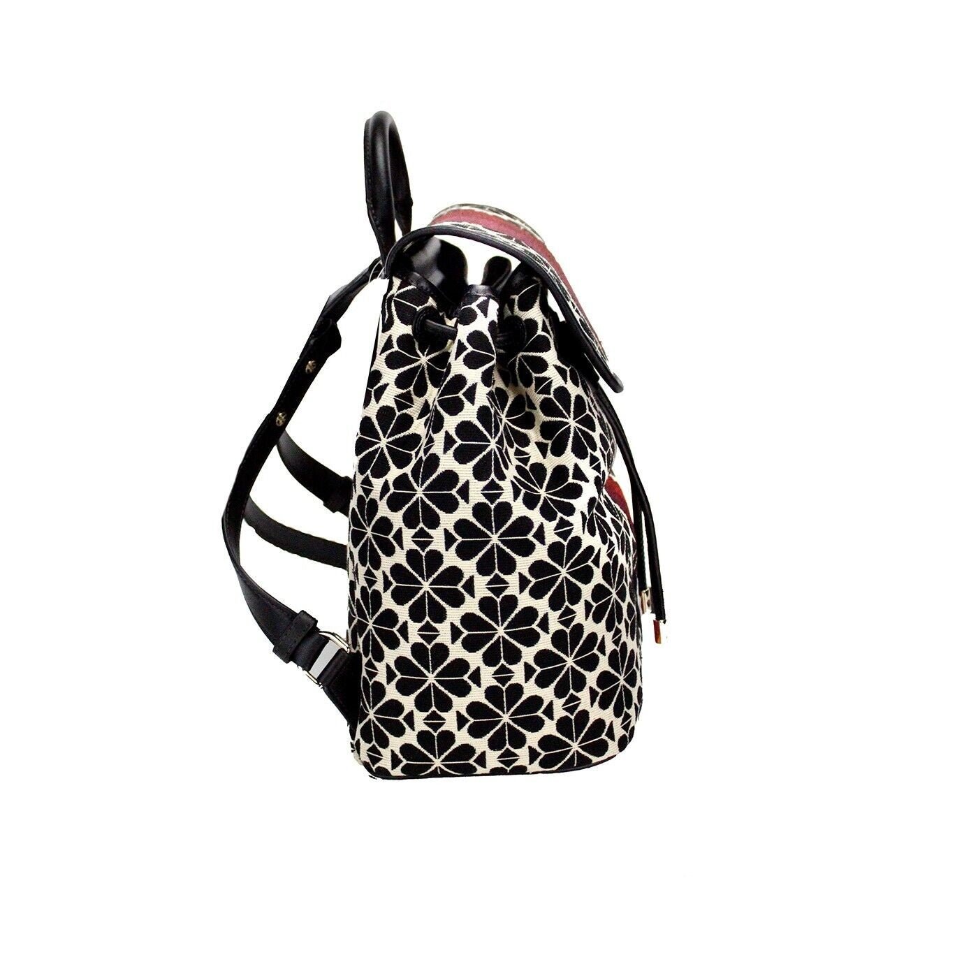 Fashionsarah.com Fashionsarah.com Kate Spade Disney 100 Sinch Medium Spade Flower Jacquard Canvas Flap Backpack