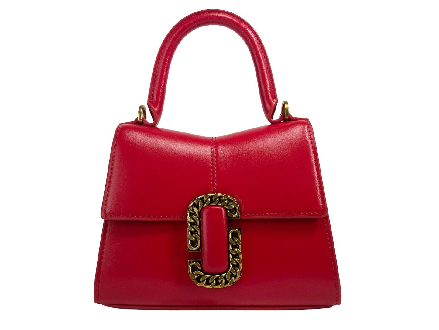 Fashionsarah.com Fashionsarah.com Marc Jacobs The St Marc Mini Top Handle Satchel Crossbody Bag Red