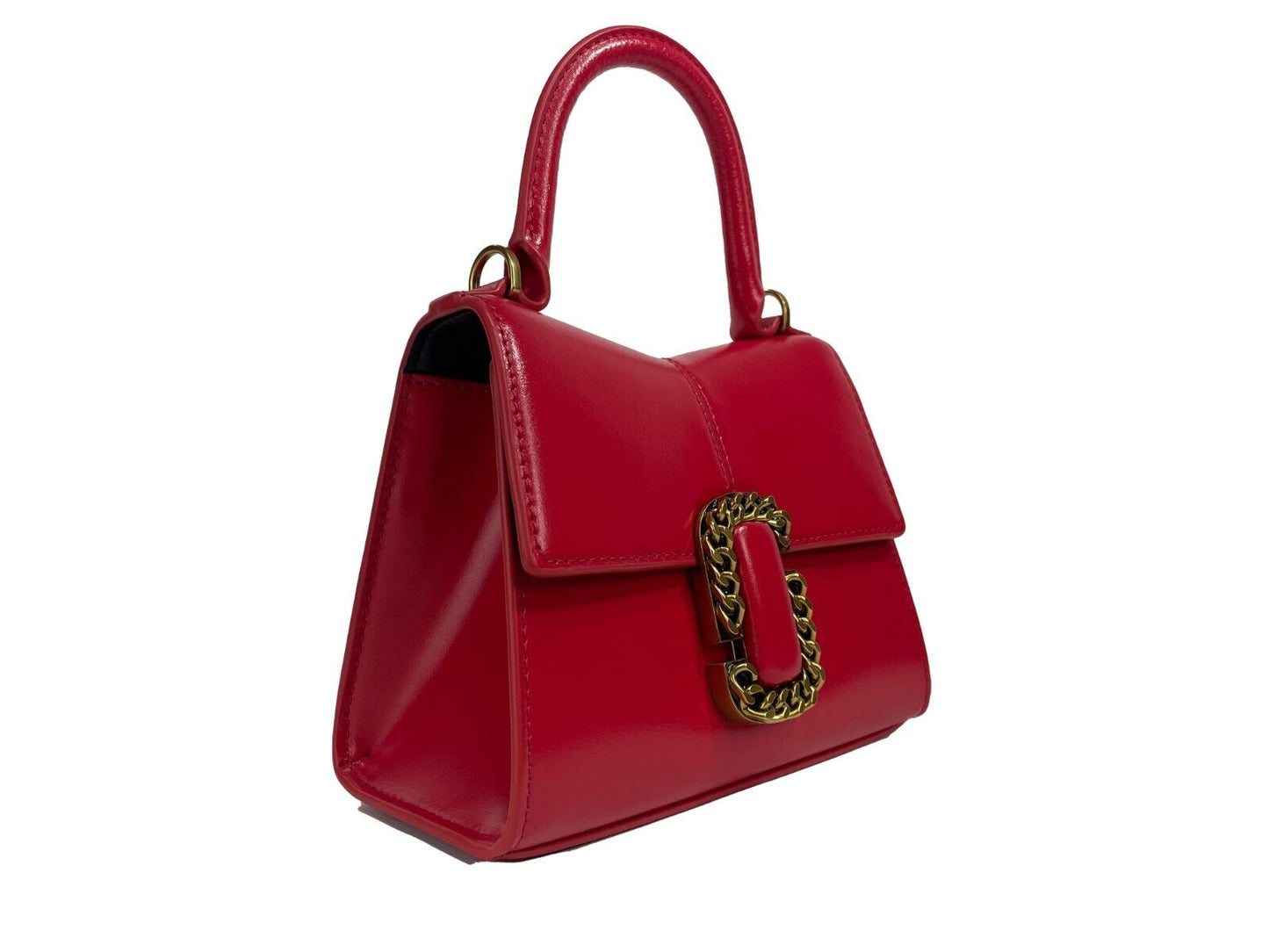 Fashionsarah.com Fashionsarah.com Marc Jacobs The St Marc Mini Top Handle Satchel Crossbody Bag Red