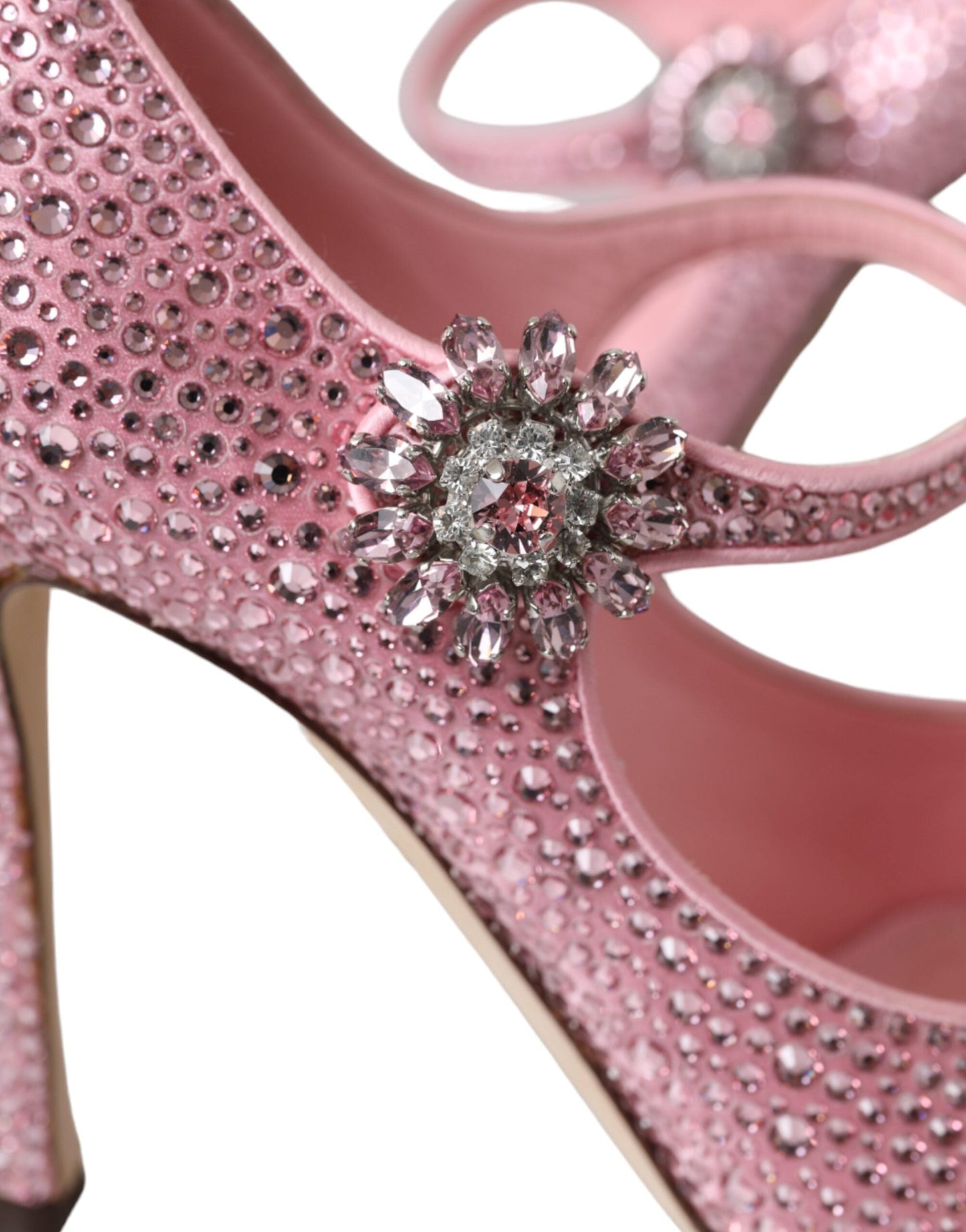 Dolce & Gabbana Pink Strass Crystal Heels Pumps Shoes | Fashionsarah.com