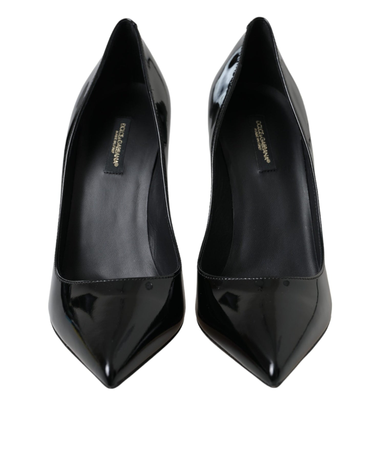 Fashionsarah.com Fashionsarah.com Dolce & Gabbana Black Patent Leather Bellucci Pumps Heels Shoes