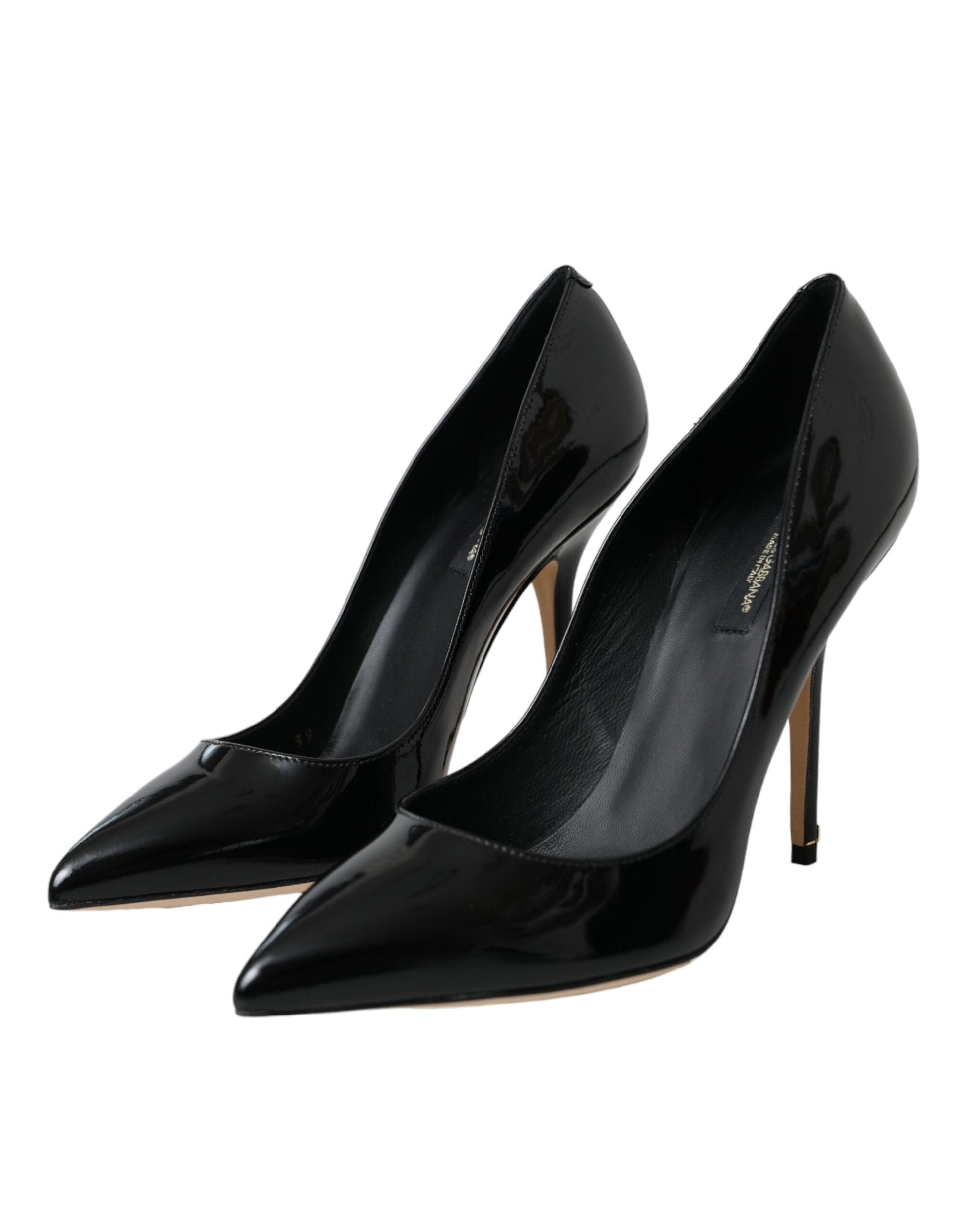 Fashionsarah.com Fashionsarah.com Dolce & Gabbana Black Patent Leather Bellucci Pumps Heels Shoes