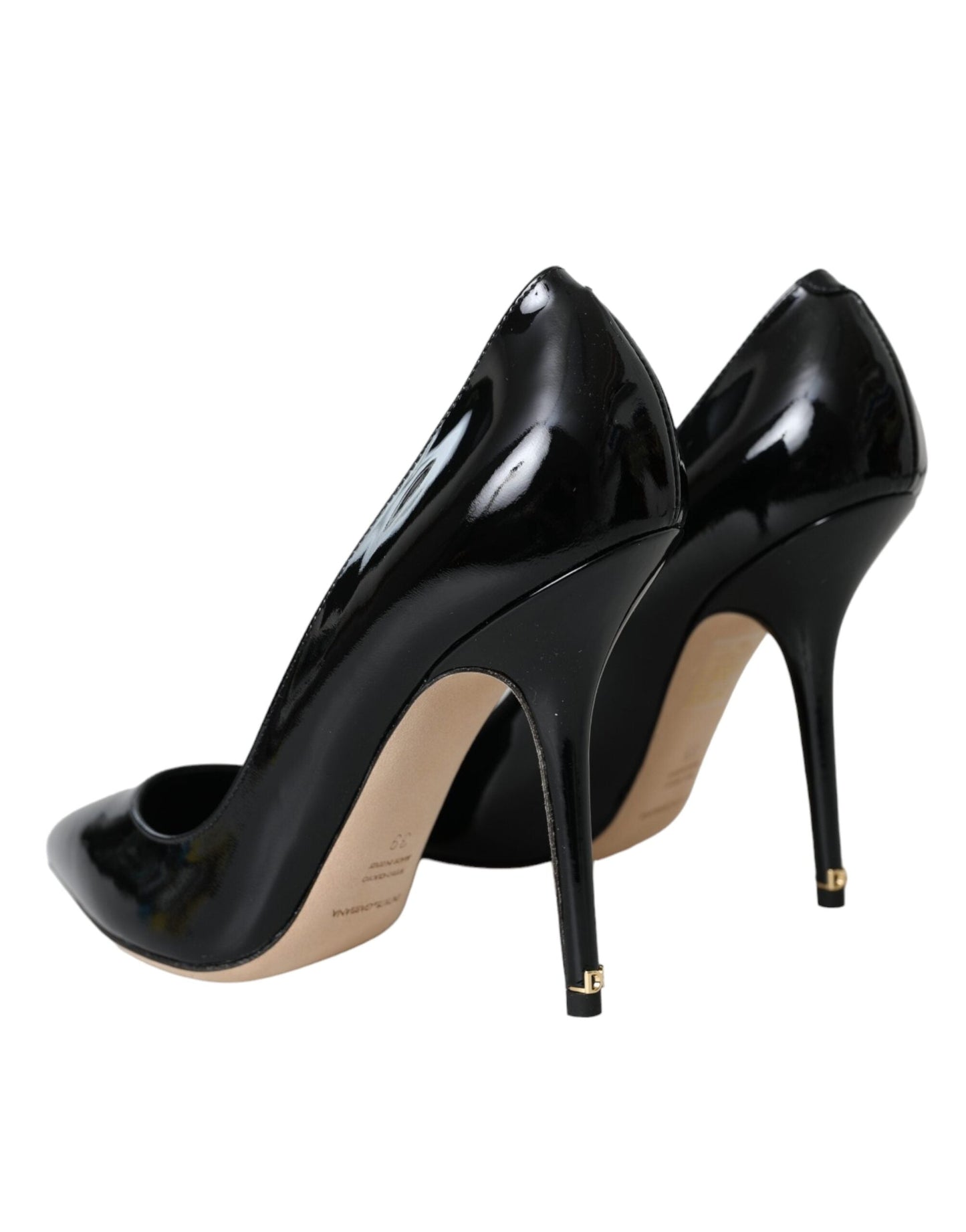 Fashionsarah.com Fashionsarah.com Dolce & Gabbana Black Patent Leather Bellucci Pumps Heels Shoes