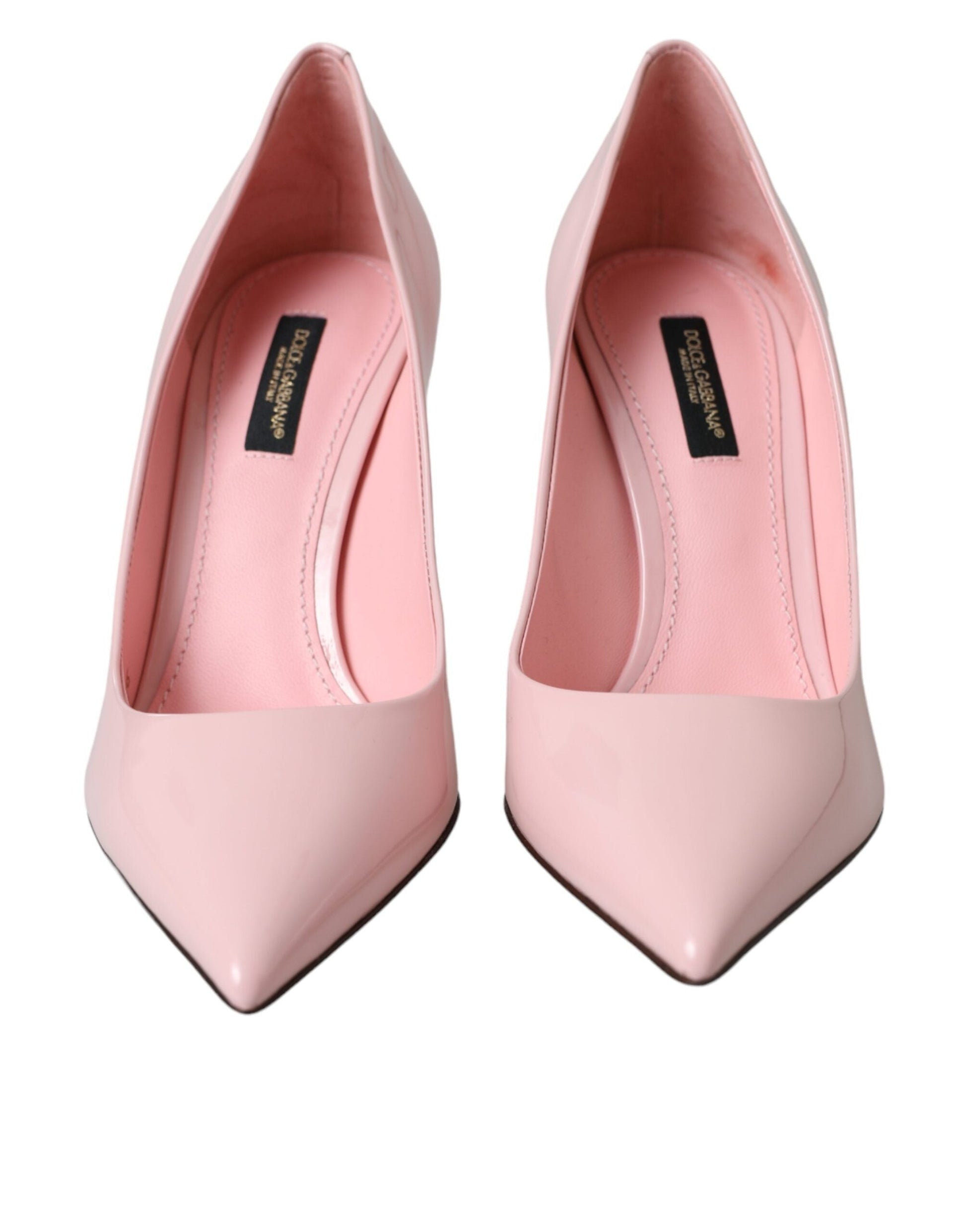 Dolce & Gabbana Light Pink Patent Leather Pump Heels Shoes | Fashionsarah.com