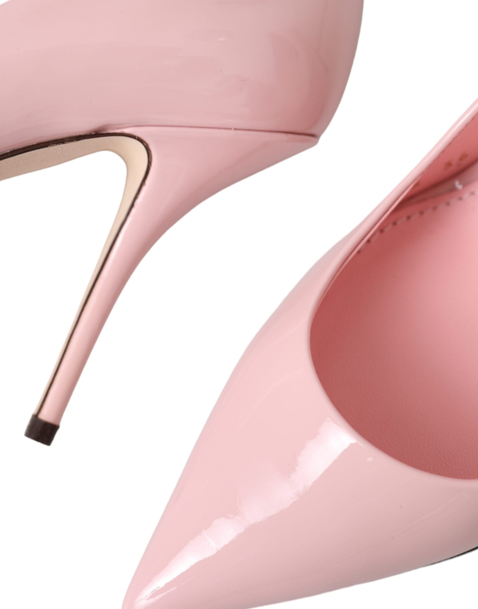 Dolce & Gabbana Light Pink Patent Leather Pump Heels Shoes | Fashionsarah.com