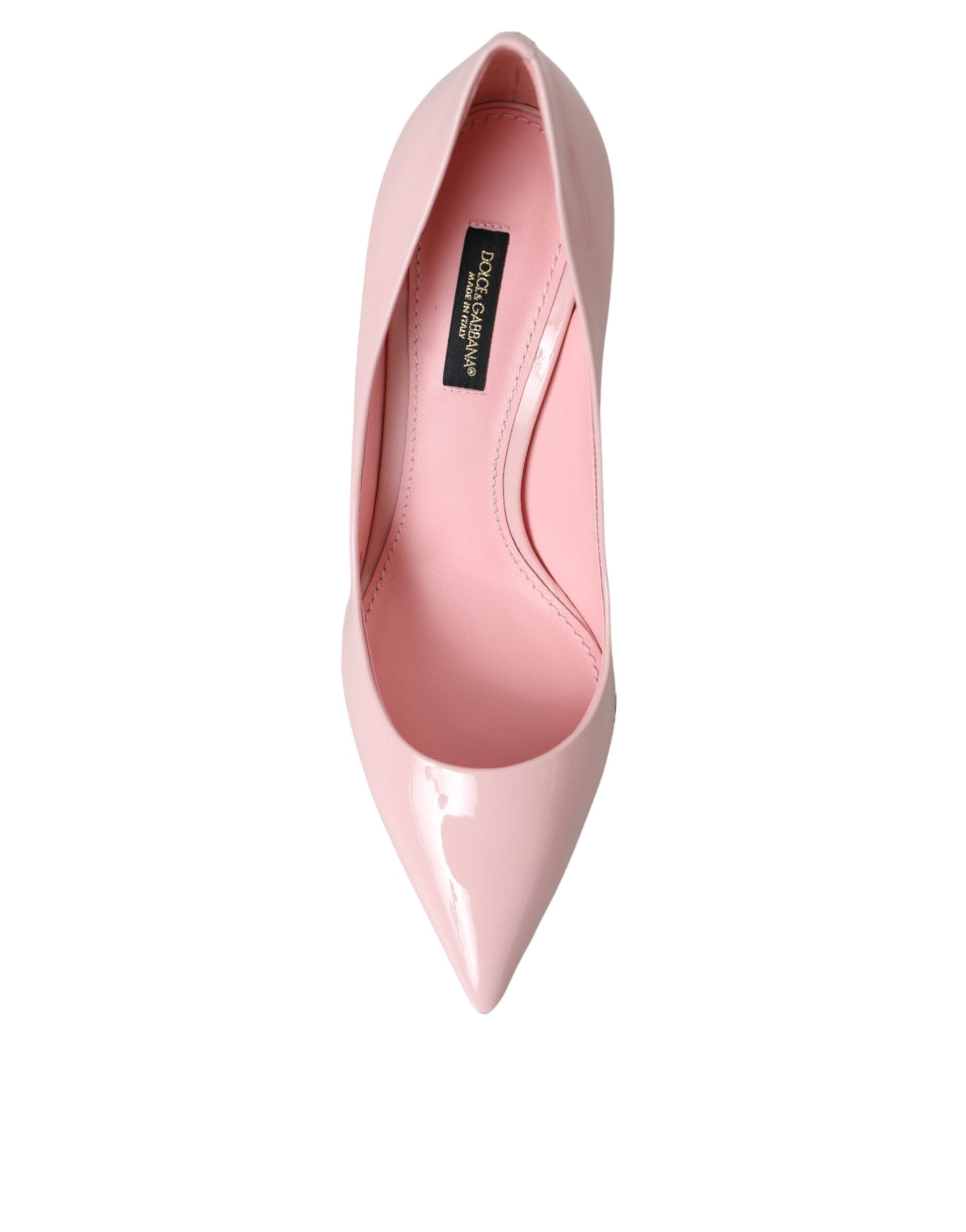 Dolce & Gabbana Light Pink Patent Leather Pump Heels Shoes | Fashionsarah.com