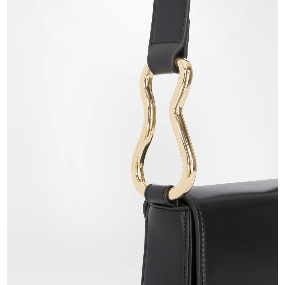 Chiara Ferragni Black Fabric Crossbody Bag | Fashionsarah.com