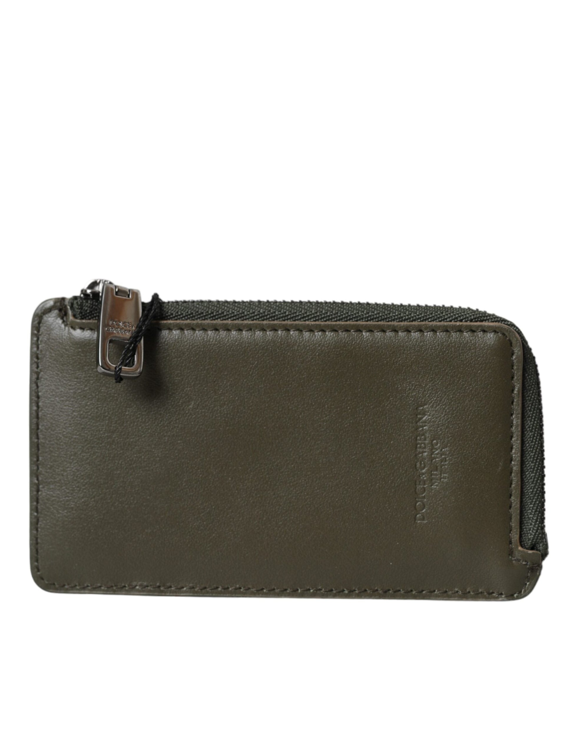 Dolce & Gabbana Multicolor Calfskin Leather Logo Card Holder Wallet | Fashionsarah.com