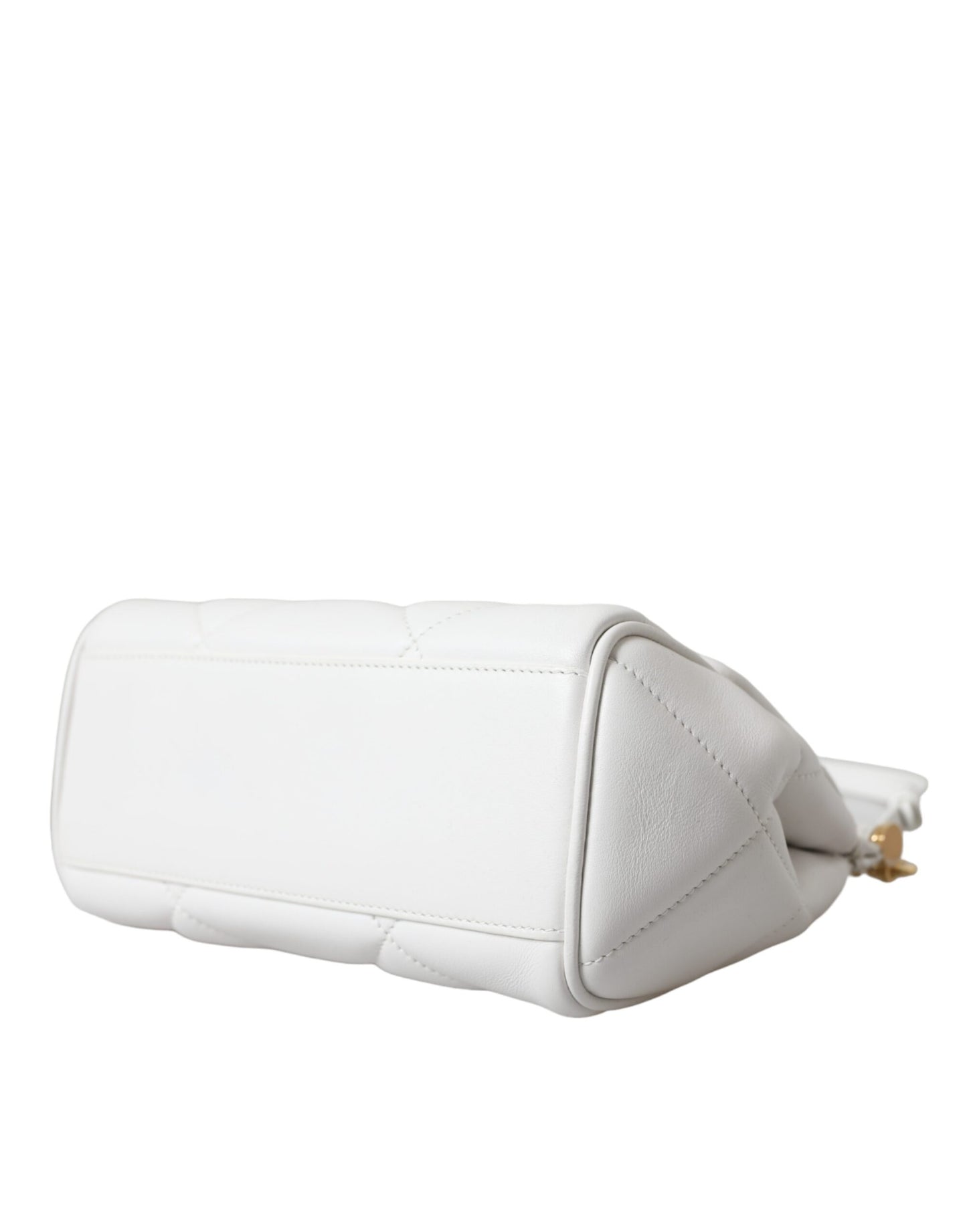 Dolce & Gabbana White Quilted Leather SICILY Shoulder Purse Satchel Bag | Fashionsarah.com