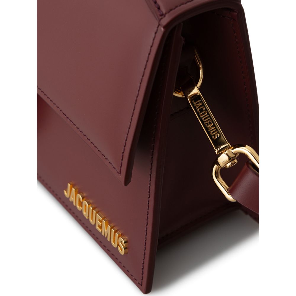 Fashionsarah.com Fashionsarah.com Jacquemus Bordeaux Leather Shoulder Bag