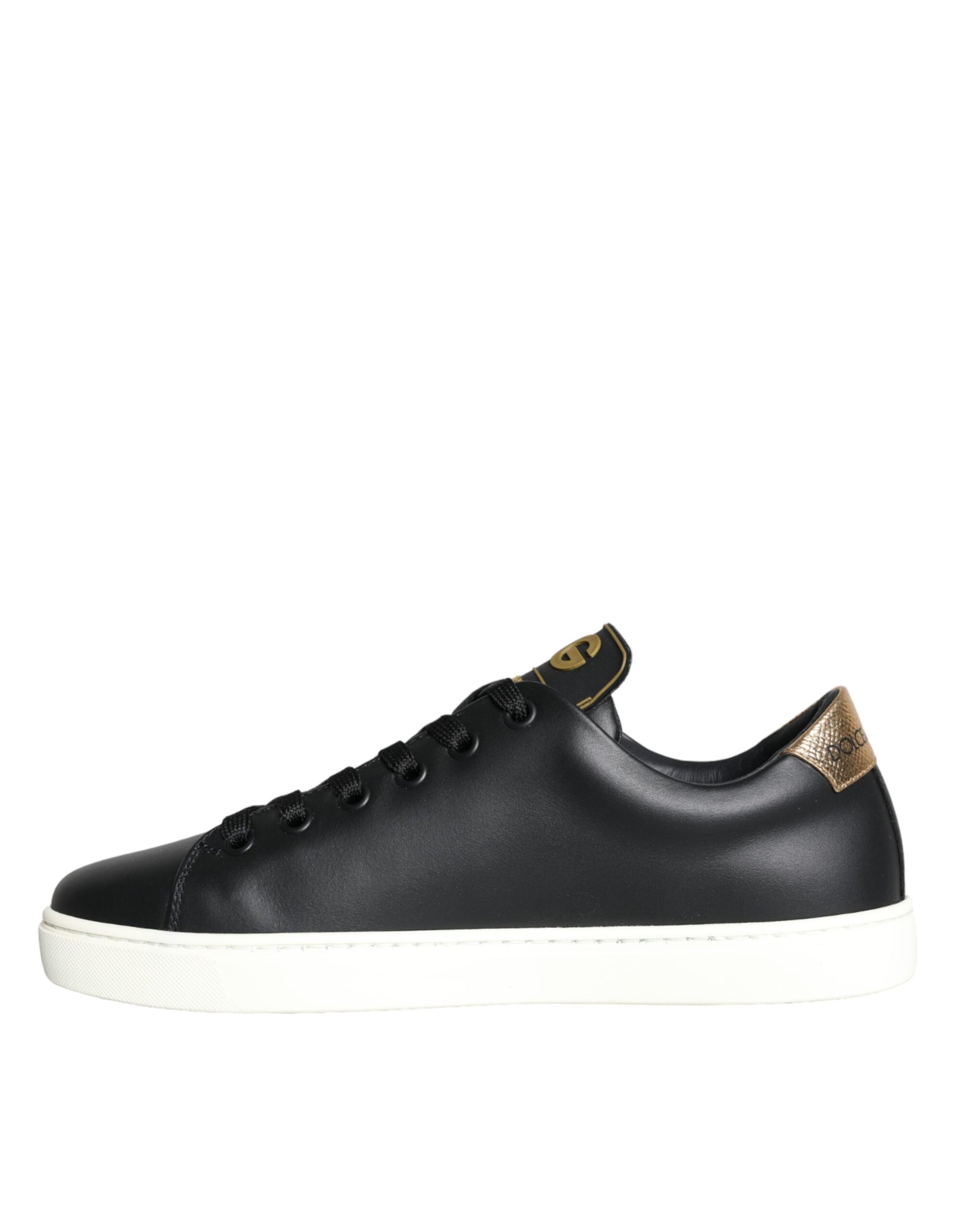 Fashionsarah.com Fashionsarah.com Dolce & Gabbana Black Portofino Sacred Heart Sneakers Shoes